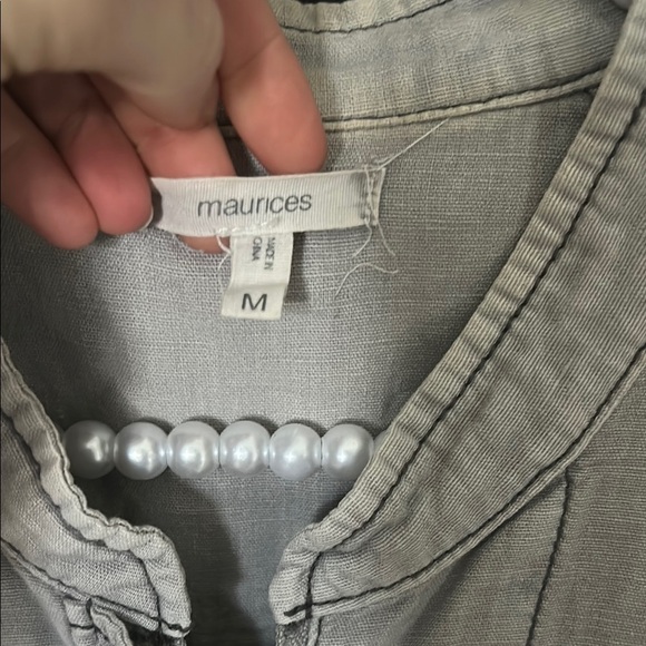 Maurice’s Gray Jacket with lace detail - Picture 2 of 3